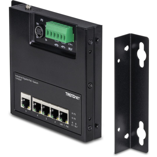 Przełącznik przemysłowy TRENDnet 5 Port Gigabit Unmanaged PoE+ FA Metal-23943490
