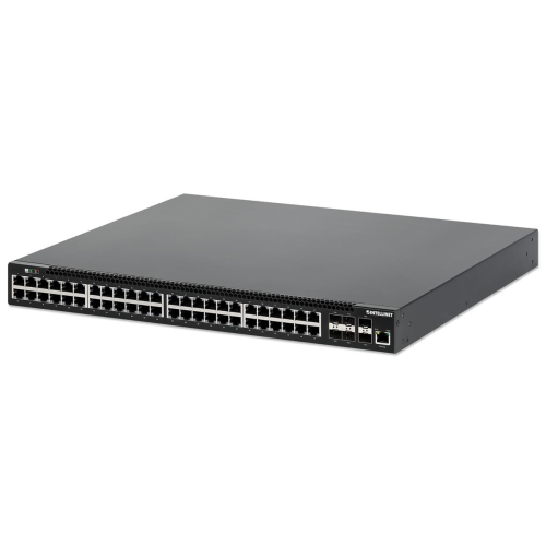 Intellinet 562041 przełącznik sieciowy Zarządzany L3 Gigabit Ethernet (10/100/1000) Obsługa PoE Czarny
