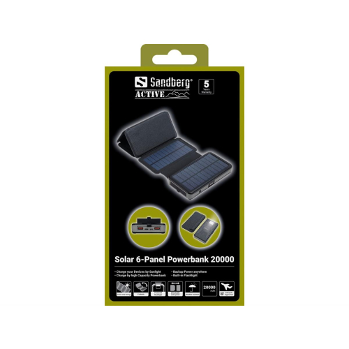 Sandberg 420-73 bank mocy Litowo-polimerowy (LiPo) 20000 mAh Czarny-23946078