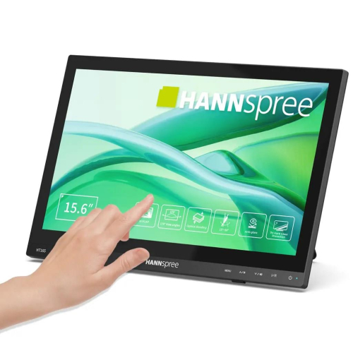 Hannspree HT165HPB monitor komputerowy 39,6 cm (15.6") 1920 x 1080 px Full HD LCD Ekran dotykowy Czarny
