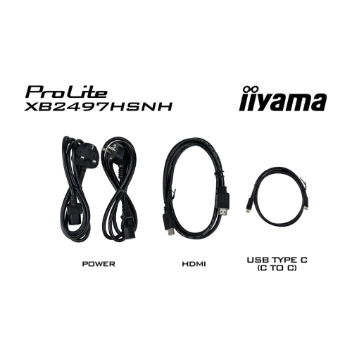 iiyama ProLite XB2497HSNH-B1 24IN IPS LCD 4MS 1920X1080 350CD/M2 HDMI/DP/USB 2 monitor komputerowy 60,5 cm (23.8