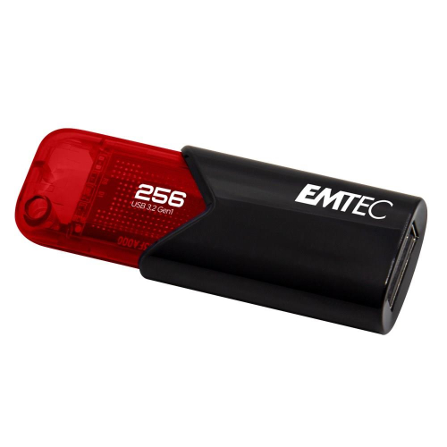 Emtec Click Easy pamięć USB 256 GB USB Typu-A 3.2 Gen 1 (3.1 Gen 1) Czarny, Czerwony-23959355