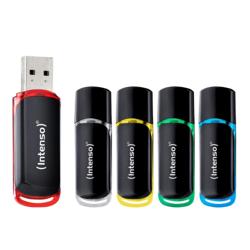 Intenso 3511595 pamięć USB 64 GB USB Typu-A 2.0 Czarny, Czerwony, Zielony, Przezroczysty, Żółty, Niebieski-23959358