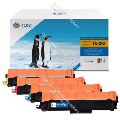 G&G 16019 kaseta z tonerem 4 szt. Zamiennik Czarny, Cyjan, Purpurowy, Żółty