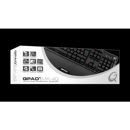 QPAD MK-40 klawiatura Gaming USB QWERTZ Niemiecki Czarny-23960098