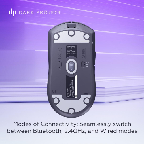 Dark Project DPP_Novus_BG myszka Gaming Oburęczny RF Wireless + USB Type-C Optyczny 26000 DPI-23960727