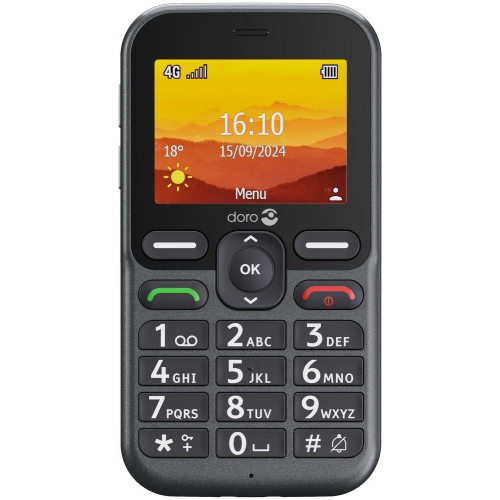Doro Leva L10 6,1 cm (2.4") 120,7 g Czarny Telefon funkcjonalny