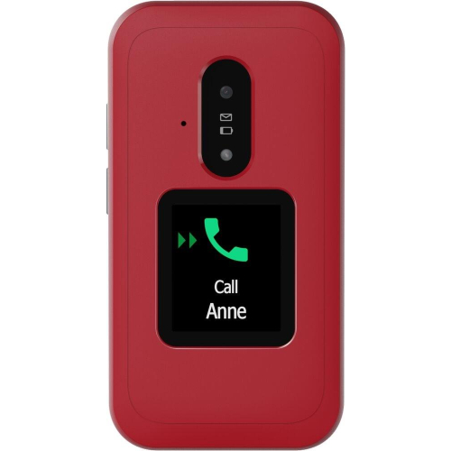Doro Leva E30 7,11 cm (2.8") 142,7 g Czerwony, Biały Telefon funkcjonalny