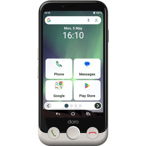 Doro Aurora A10 11,4 cm (4.5") Dual SIM Android 14 4G USB Type-C 4 GB 64 GB 3000 mAh Czarny, Biały