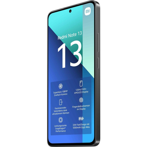 Smartfon Xiaomi Redmi Note 13 8/256GB Midnight Black brak NFC (OUTLET)-23971934