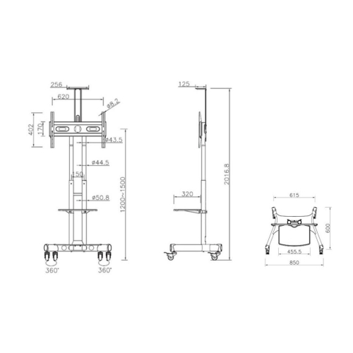 Multibrackets 2319 uchwyt do telewizorów 152,4 cm (60
