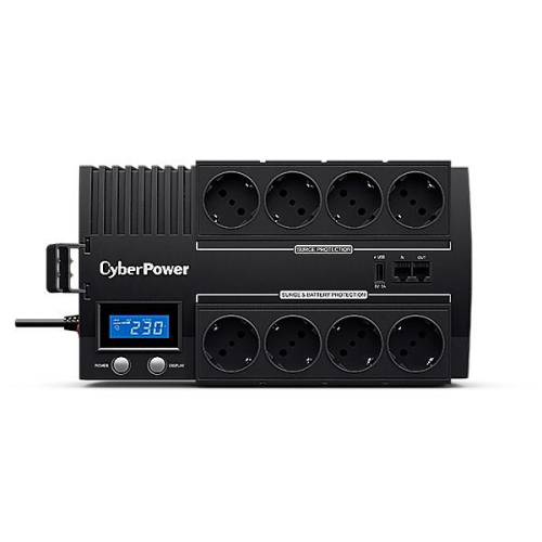 CyberPower BR1000ELCD zasilacz UPS Technologia line-interactive 1 kVA 600 W 8 x gniazdo sieciowe-23980014