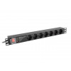 LANBERG LISTWA ZASILAJĄCA RACK PDU PRO 19" (1U, 16A, 7X SHUKO, 2M, CZARNA) PDU-PRO-07F-0200-BK-2404210
