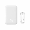 Powerbank Baseus Magnetic Mini Air PPCXM06A 6000mAh 20W z kablem Simple Series USB-C - biały-24051705