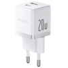 Ładowarka sieciowa Baseus Palm 20W USB-C USB-A - biała
