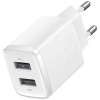 Baseus Compact ładowarka sieciowa 2x USB 10.5W biały (CCXJ010202)