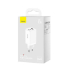 Szybka ładowarka sieciowa GaN 2xUSB C 1xUSB 65W Baseus GaN5 Pro + kabel USB C - USB C 100W - biała-24051843