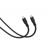 Kabel połączeniowy silikonowy USB-C-USB-C | USB 4 ver.2.0 80Gbps | 8K@60Hz | PD 3.1 240W| 0,5m | czarny-24094795