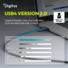 Kabel połączeniowy silikonowy USB-C-USB-C | USB 4 ver.2.0 80Gbps | 8K@60Hz | PD 3.1 240W| 0,5m | czarny-24094801