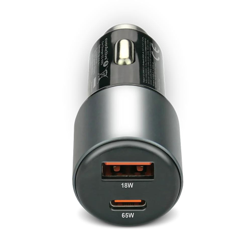 EVERACTIVE ŁADOWARKA SAMOCHODOWA 1 X USB QC3.0, 1 X USB-C PD 83W CZARNA CC-60Q-24000661