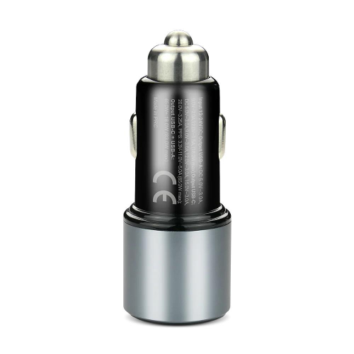 EVERACTIVE ŁADOWARKA SAMOCHODOWA 1 X USB QC3.0, 1 X USB-C PD 83W CZARNA CC-60Q-24000663