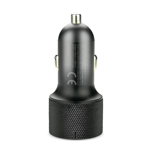 EVERACTIVE ŁADOWARKA SAMOCHODOWA 1X USB QC3.0, 1 X USB-C PD 75W CZARNA CC-50Q-24000670