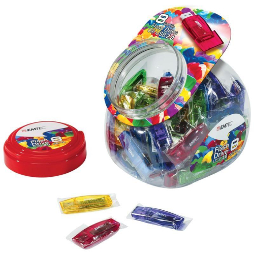 Emtec C410 Color Mix - Candy Jar 2.0 pamięć USB 32 GB USB Typu-A Wielobarwny-24063458