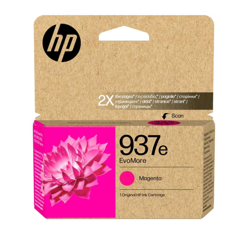 HP Oryginalny purpurowy tusz 937e EvoMore
