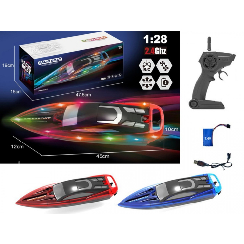 Łódka R/C Speed boat 2,4G światło-24090020