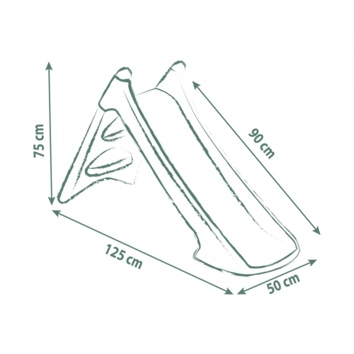 Zjeżdżalnia Life XS zielona ślizg 90 cm-24090238