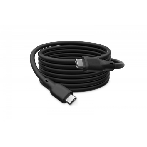 Kabel połączeniowy silikonowy USB-C-USB-C | USB 4 ver.2.0 80Gbps | 8K@60Hz | PD 3.1 240W| 0,5m | czarny-24094794