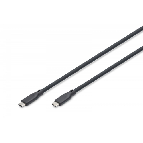 Kabel połączeniowy silikonowy USB-C-USB-C | USB 4 ver.2.0 80Gbps | 8K@60Hz | PD 3.1 240W| 1,0m | czarny