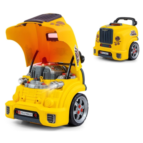 Zestaw mechanik warsztat silnik rozkręcalny N-Gine żółty-24094845