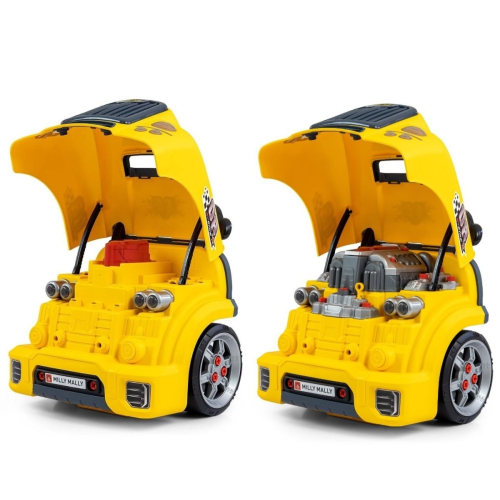 Zestaw mechanik warsztat silnik rozkręcalny N-Gine żółty-24094850