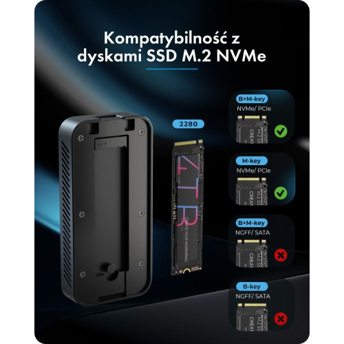 Obudowa z 80 Gbps IB-1980M-80G Thunderbolt 5 M.2 NVMe SSD-24095810