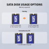 ADSA-M2C22 Stacja dokująca USB4 dla 2x M.2 NVMe SSD z funkcją klonowania dysków bez komputera, z wentylatorem chłodz