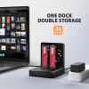 ADSA-M2C22 Stacja dokująca USB4 dla 2x M.2 NVMe SSD z funkcją klonowania dysków bez komputera, z wentylatorem chłodz