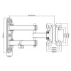 Uchwyt ścienny do telewizora Maclean MC-740 (Obrotowy, ścienne, Uchylny; 13
