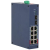 Dahua Technology CHS4210-8GT-110 przełącznik sieciowy Zarządzany L2 Gigabit Ethernet (10/100/1000) Obsługa PoE DIN rail Ciemny Niebieski