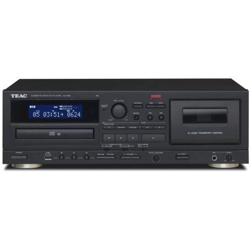 Teac AD-850-SE / Odtwarzacz CD i kasetowy / karaoke / nagrywanie USB