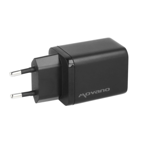 Ładowarka Movano GaN 45W USB-C PD + USB-A (black)-24145617