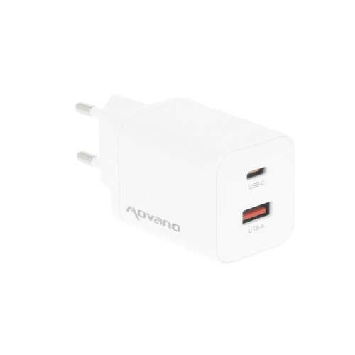 Ładowarka Movano GaN 45W USB-C PD + USB-A (white)-24145622