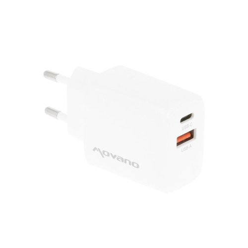 Ładowarka Movano GaN 30W USB-C PD + USB-A (white)-24145629