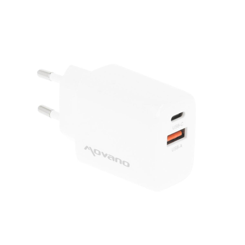 Ładowarka Movano GaN 20W USB-C PD + USB-A (white)-24145636