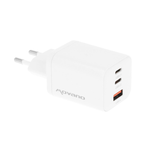 Ładowarka Movano GaN 65W 2x USB-C PD + USB-A (white)-24145643