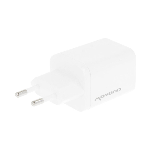 Ładowarka Movano GaN 65W 2x USB-C PD + USB-A (white)-24145645