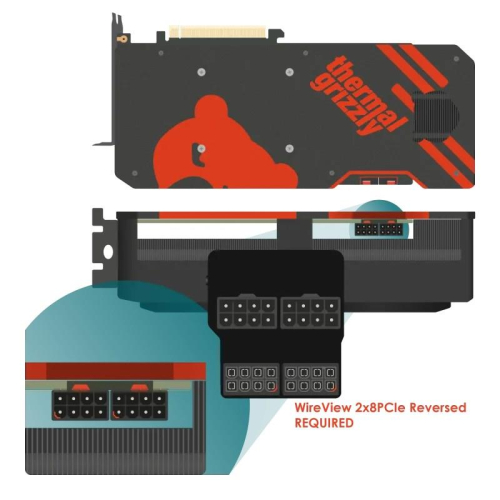 Thermal Grizzly TG-WV-P28R watomierz Czarny Wbudowany wyświetlacz LCD-24160933