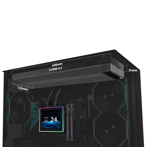 Lian Li HydroShift II LCD-S 360 Fanless Procesor Zestaw do chłodzenia płynami Czarny 1 szt.-24160942