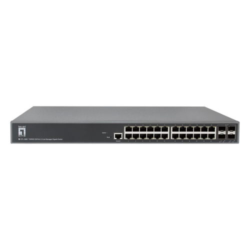 LevelOne GTL-2885 przełącznik sieciowy Zarządzany L3 Gigabit Ethernet (10/100/1000) Szary-24169271