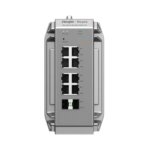 Ruijie Networks RG-NIS3100-8GT2SFP-HP przełącznik sieciowy Zarządzany L2 Gigabit Ethernet (10/100/1000) Obsługa PoE 